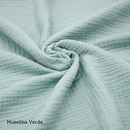 Funda de Muselina suave para capazo de Nubeluna, 100% algodón.
